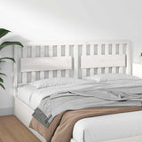 Bed Headboard White 185.5x4x100 cm Solid Wood Pine 818586