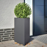 Garden Planter Anthracite Triangular 50x43x75 cm Steel 851175