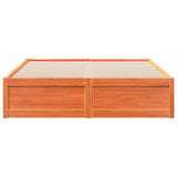 Bed Frame without Mattress Wax Brown 140x200 cm Solid Wood Pine 3282377