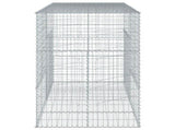 Gabion Basket with Cover 200x100x150 cm Galvanised Iron 3295214