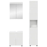 Bathroom Furniture Set TULUM 3 pcs White 60 x 34 x 63 cm 3398034