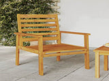 Garden Sofa Chair 2pcs 66.5x65x81 cm Solid Wood Acacia 366374