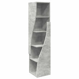 Corner Cabinet 32x32x140cm Engineered Wood Concrete Grey 889878