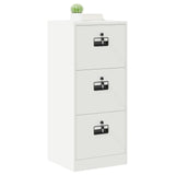 File Cabinet White 45.5 x 42 x 106.5 cm Cold-Rolled Steel 891621