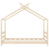 Kids Bed Frame Solid Pine Wood 70x140 cm 289607