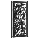 Garden Gate Black 100x200 cm Steel Trace Design 4100983