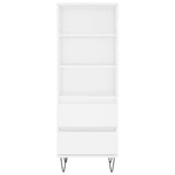 Highboard White 40x36x110 cm Engineered Wood 831508
