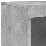 Sideboards with LED Lights 3 pcs Concrete Grey Engineered Wood 3209138