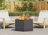 Smokeless Fire Pit Black 58 x 58 x 51 cm Steel 858980