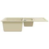 144858 Granite Kitchen Sink Double Basins Beige