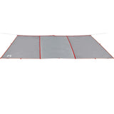 Camping Tarp Grey and Orange 420x440 cm Waterproof 94678
