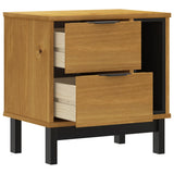 Bedside Cabinet "FLAM" 49x35x50 cm Solid Wood Pine 357813