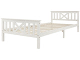 Wooden Bed Frame with Drawers Single Storage Bed Solid Pine Wood,3FT Guest Bed For Adults, Kids, WF292375AAW