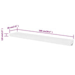 Wall Shelves 4 pcs White 100 cm 275999