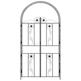 Garden Arch Plain Black 115 x 37 x 226 cm 42021348