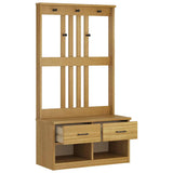 Hall Tree SANDNES 87x40x159.5cm Solid Wood Pine 4010491