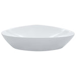 Wash Basin 58.5x39x14 cm Ceramic White 143901