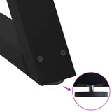 Coffee Table Legs 2 pcs Black 70x cm Steel 4012712