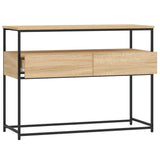 Console Table Sonoma Oak 100x40x75 cm Engineered Wood 834151