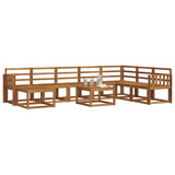 Outdoor Sofa Set 9 pcs Natural Solid Acacia Wood 3366842