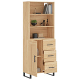 Highboard Sonoma Oak 69.5x34x180 cm Engineered Wood 3190048