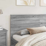 Headboard with Headboard Grey Sonoma 200 cm Engineered wood 887721