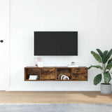 TV Cabinets 2 pcs Smoked Oak 60x31x25.5 cm Engineered Wood 861445