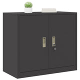 Storage Cabinet Black 80 x 40 x 70 cm Steel 891676