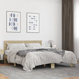 Bed Frame without Mattress Sonoma Oak 150x200 cm King Size 3280143