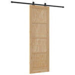 Sliding Door Manual ORKDAL Natural and black 78 x 232 cm 3333474