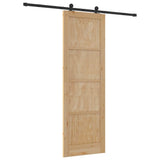 Sliding Door Manual ORKDAL Natural and black 78 x 232 cm 3333474