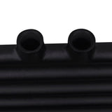 Bathroom Heating Towel Rail Radiator Straight 600x764 mm Black 141906