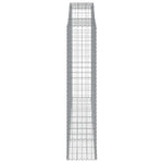 Arched Gabion Basket 300x50x220/240 cm Galvanised Iron 153521