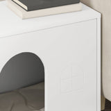 Cat House White 51 x 30 x 52 cm Engineered Wood 8000662