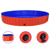 Foldable Dog Swimming Pool Red 300x40 cm PVC 92601