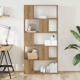 Bookcase 5-Tier Artisian Oak 80.5x23.5x162.5 cm Engineered Wood 852779