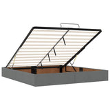 Ottoman Bed Frame without Mattress Dark Grey Super King Fabric 3310923
