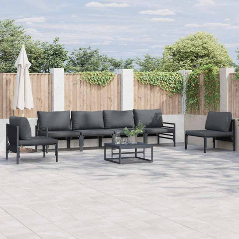 Garden Sofa Set Anthracite Steel 3378977