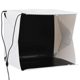 Folding LED Photo Studio Light Box 40x34x37 cm Plastic White 190215