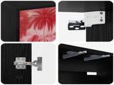 Wall-mounted TV Cabinet AACHEN 69 x 33 x 40 cm Black Oak 8007144