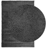 Shaggy Rug PAMPLONA High Pile Modern Anthracite 160x230 cm 375193