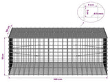 Gabion with 5 mm Wire and 5x5 cm Mesh 100x100x50 cm 3464324