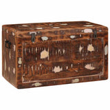 Storage Box with Storage with Door Brown Solid Mango Wood 4104568