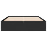 Bed Frame without Mattress Black 150x200 cm 3281008