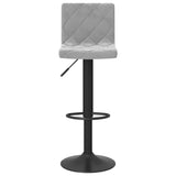 Bar Stools 2 pcs Light Grey Velvet 333731