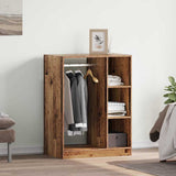 Wardrobe with Shelf with Storage Old Wood 77 x 48 x 102 cm 879642