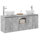 Bathroom Cabinet Set 3 pcs Concrete Grey 49.5 x 35 x 63 cm 3405620