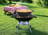 Cast iron 5QT cooking pot - Pure black - includes two silicone gloves - Enamel pot 84744253