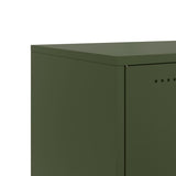 TV Cabinet Olive Green 100.5x39x43.5 cm Steel 846648