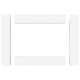 10 Piece TV Cabinet Set White Engineered Wood 3078665